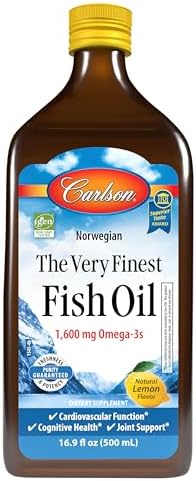 Carlson The Very Finest Fish Oil Liquid Omega-3 Lemon, 500ml
