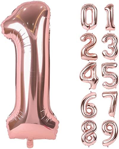 Amazon | 数字 バルーン 40インチ 大きい バースデーバルーン【数字1 