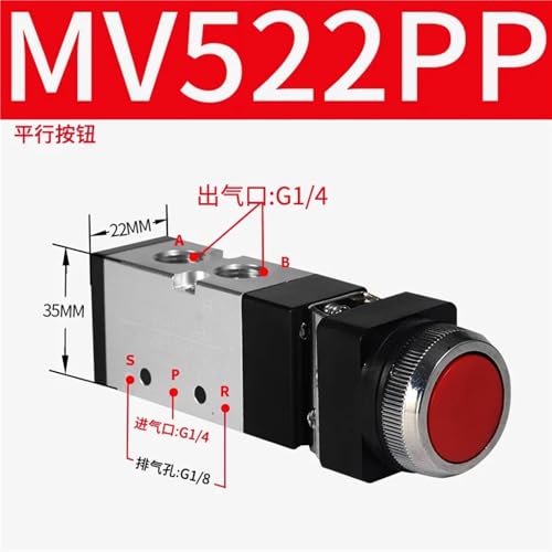 Vanne mécanique pneumatique MV522PP pour automatisation manuelle - 3