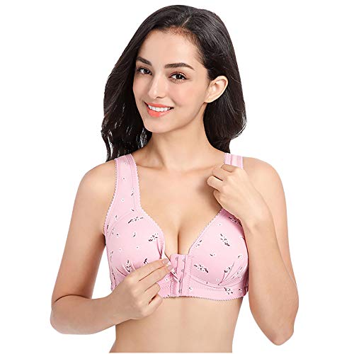 Brasier deportivo de alto impacto para mujer, cierre frontal, ajuste cómodo, parte superior sin espalda, acolchado, ideal para postcirugía y entrenamiento, talla 40DD