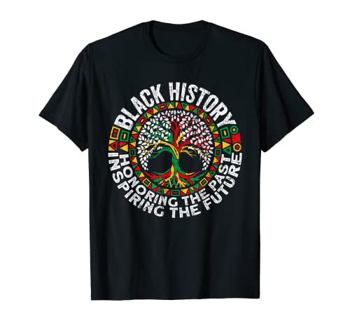 Historia negra honrando el pasado inspirando el futuro BHM Camiseta
