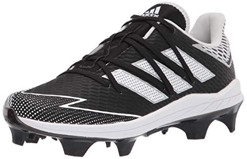 adidas Men's FV9410 Baseball Shoe, Core Black/Footwear White/Core Black, 15