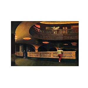 Edward Hopper (Sheridan Theatre) Canvas Schilderij Woonkamer Woondecoratie Canvas Schilderijen Gedrukt posters muur kunst muur foto’s Schilderij (55x83cm-22x33inch), niet ingelijst