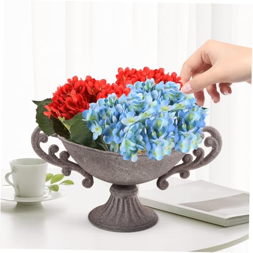 Pot de fleurs vintage avec double anses robustes faciles à déplacer