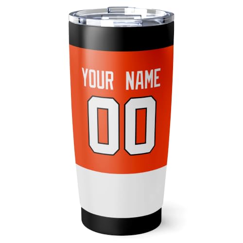 Image of ANTKING Philadelphia Tumbler 20oz Custom Name Number Travel Mug Gifts | Stainless Steel Insulated Coffee Cup for Men Women