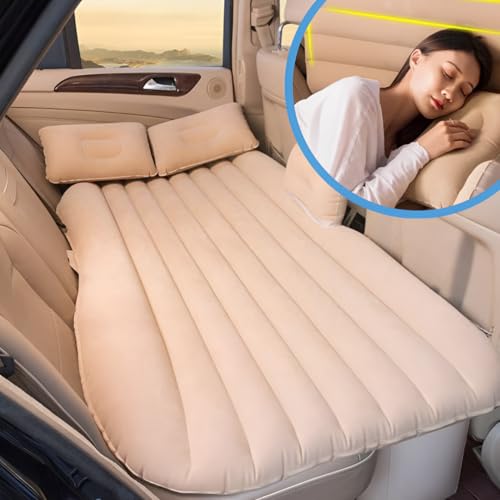 Colchão Inflável Para Carro Universal 1-2 Pessoas Viagem Resistente Reforçado Suporta até 360Kg Com Enchimento Super Rápido + Bomba de Ar Elétrica