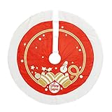 tannenbaumständer krinner Mit Klettbandverschluss CoolChange Christbaumdecke  Weihnachtsbaumteppich  Tannenbaumständer Abdeckung  Rot  110cm