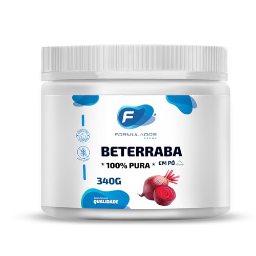 Beterraba em Pó 100% Pura, 340g, Formulados Farma