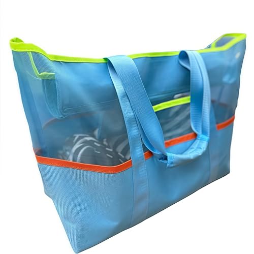 Large Capacity Swimming Beach Bag, Travel Storage Washbag with Thick Carrying Strap