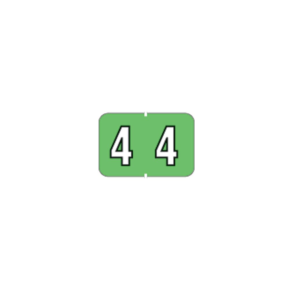 Étiquette à code couleur permanent NBKM autocollante vert clair pour classeur - 2