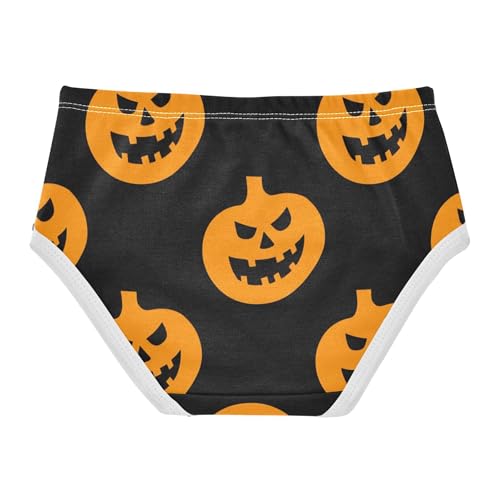 Spooky Halloween Jack Pumpkin Toddler Girls Underwear 2t Cotton Cute Panties Girl Cartoon Briefs Undies Kids2
