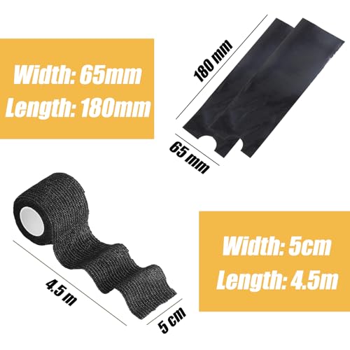 PEPAX Tattoo Pen Bags With Grip Tape - 200Pcs Machine Covers and 8Pcs Grip Wrap Sleeves Combination Supplies - Image 3