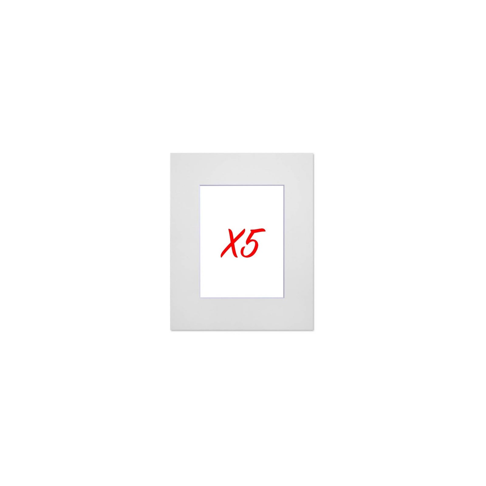nielsen - 5 passe-partouts standard blanc pour cadre 60 x 80 cm - Photo 40 x 60 cm - Blanc