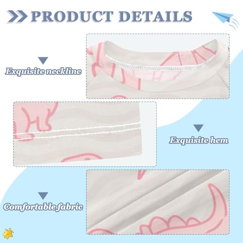 Animal Dinosaur Pink Fluorescence Yellow Short Sleeve Girls Bathing Suit Girls Swimsuit Rash Guard Swimsuit for 3-12 Years trajes de bano para ninas3