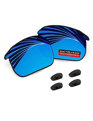 Image of PRO+ Polycarbonate Polarized Replacement Lenses & Nose Pads for BOSE Tempo BMD0011 Sunglasses - Ice Blue