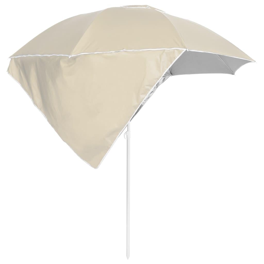 Parasol plażowy ze ścianami bocznymi – przenośny parasol zewnętrzny 215 cm do ochrony przed słońcem, idealny do domowego ogrodu, na patio, kemping i do użytku na plaży