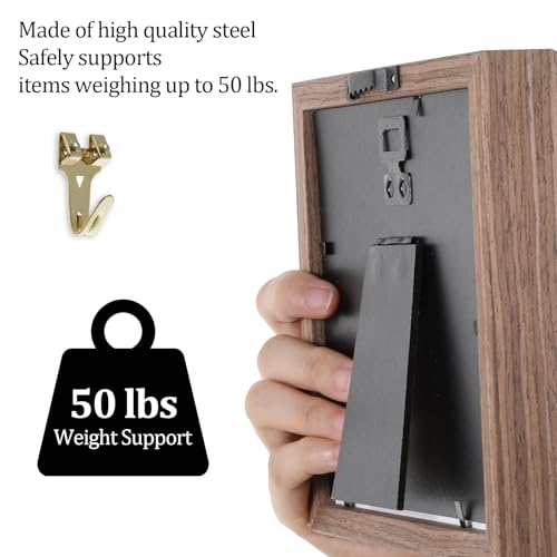 Image of 60 Pcs Sawtooth Picture Hangers Picture Hanging Hooks Large Frame Hangers with Screws Sawtooth Heavy Duty for Hanging Canvas Photos Frame Clock Paintings Artwork