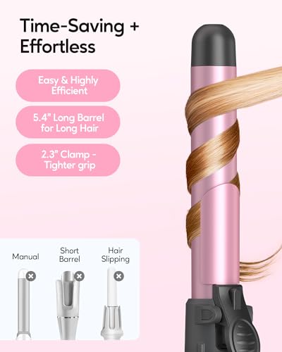 Wavytalk 93-217RG-QJXLCA 1 Inch Rotating Curling Iron - Get Effortless Waves thumb #2