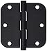 Baldwin 1135190I Radius Mortise Hinge, Black