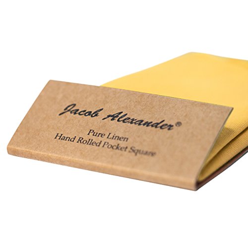 Image of Jacob Alexander Linen Handrolled 15 inch x 15 inch Pocket Square Hanky