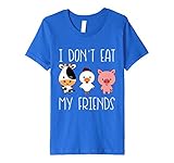I Don't Eat My Friends Funny Vegan Vegetarian T Shirt