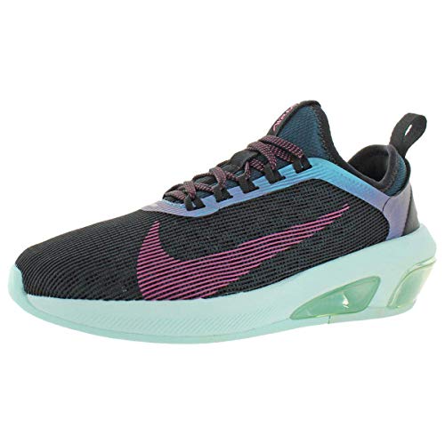 Nike Women's Air Max Fly Running Shoes (6.5, Black/Laser Fuchsia-Teal Tint)