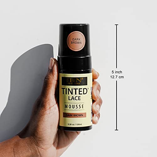 EBIN NEW YORK MOUSSE DE RENDA TINTED - Marrom escuro médio, 100 ml | Espuma leve com altamente pigme
