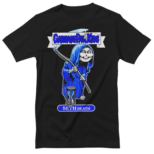 T-shirt Garbage Pail Kids Beth Death Homme XXL Vêtement Noir Collector