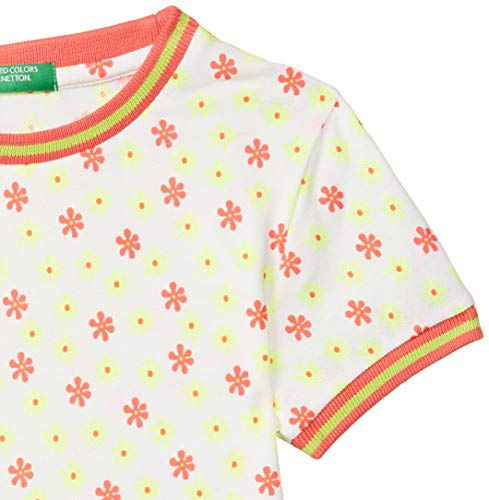 Image of UNITED COLORS OF BENETTON Baby-Girl's Cotton Fit and Flare Knee-Length Casual Dress