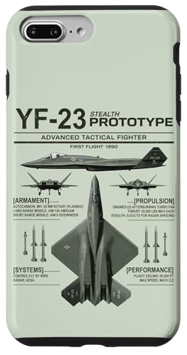 YF-23 �X�e���X�퓬�@ �~���^���[ �W�F�b�g �C���t�H�O���t�B�b�N �_�[�N�I���[�u �X�}�z�P�[�X iPhone 7 Plus/8 Plus �p