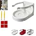 Wall Mount Holder for Choking Device Storage, Anti Choking Device Organizer with Screws & Adhesive, Quick Access Wall Rack for Safety Equipment, Space Saving, Holder Only, Device Not Included (White)