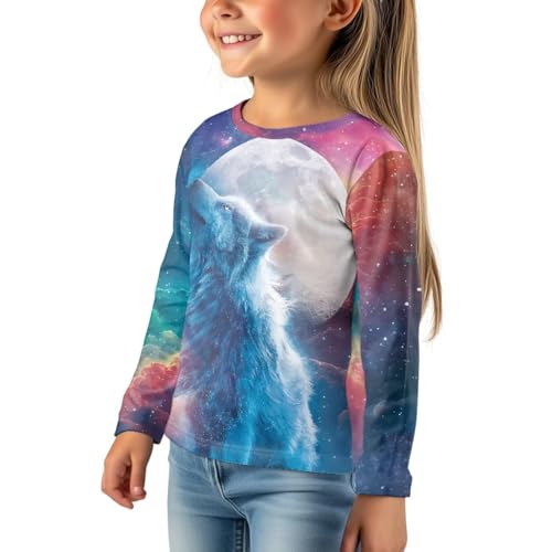 Image of Uourmeti Girls Graphic Tees Long Sleeve T Shirts for Teens Casual Tshirts Junior Sportswear Fall Tops