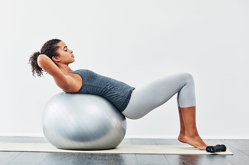 te tulsi enterprises exercise and workout yoga for women and men swiss ball for balance stability training, birthing ball for pregnancy,color (grey, 85cms)