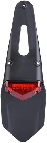 Miniatura 2 de Luces traseras de freno de motocicleta, ensamblajes LED, luz deportiva, luces de placa de matrícula para motocross (rojo)
