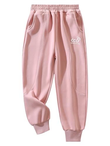 Kids Boys Girls Athletic Jogger Pants Elastic Waistband Sports Active Sweatpants Pants for Workout Running