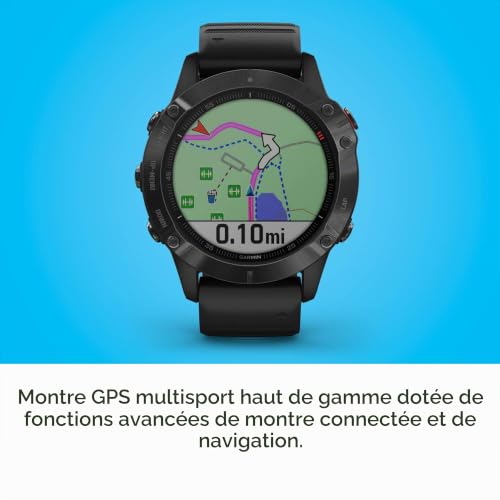 Garmin Fenix 6 Montre GPS Multisports Connectée Haut de...