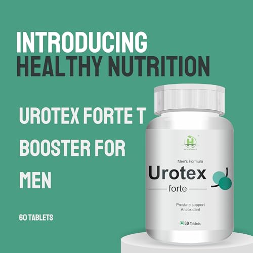 Image of Healthy Nutrition - Just for the Health of it Urotex Forte T Booster For Mens 60 Tablets Pack Of 1