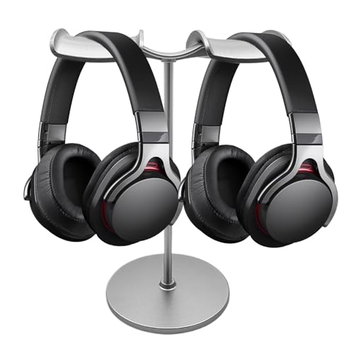 Soporte de metal para auriculares de escritorio y organizador de cascos 2