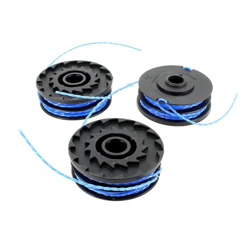 Ryobi Bobine a Filo Doppio da 1.6 mm per Tagliabordi Elettrici Ryobi (RLT4125, RLT5127, RLT6130), Confezione da 3