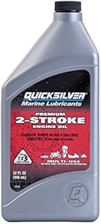 Quicksilver Premium 2-Stroke Engine Oil – Outboards, PWCs, Snowmobiles and Motorcycles - 1 Quart