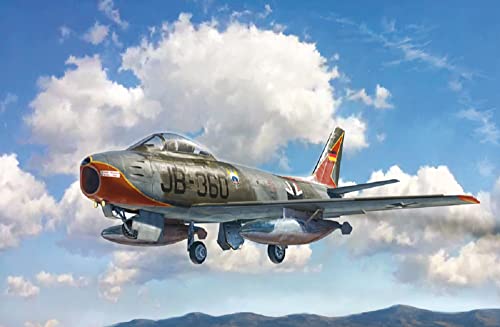 Italeri Italeri-F-86e, Mikoyan-Gurevich 1:48 F-86E Sabre, réplica Fiel, modelismo, Manualidades, aficiones, Pegado, Kit plástico, Montaje, Multicolor, Mittel (IT2799)