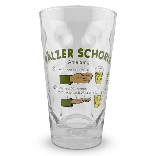 Dubbeglas Agiro Pfälzer Schorle Anleitung 0,5 L mit Aufdruck Pälzer