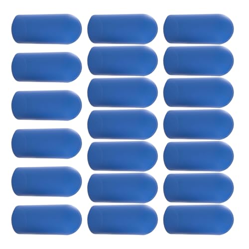 Elnwnnkc 20 protectores de dedos de elastómero verde contra la abrasión, adecuados para uso diario, protectores de dedos antideslizantes para cocinar, Boca cerrada azul, Talla única