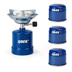 Hornillo de Camping Portátil con 3 Cartuchos de Ga...: Fuego potente y estable: Nuestro hornillo de camping ofrece una llama fuerte, estable y uniforme, ideal para preparar comidas completas, hervir agua o hacer café en cuestión de minutos. Diseñado para soportar el viento, garantiza un rendimiento óptim...