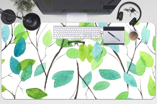 Desk Mat 100x50 cm en vinyle PVC vert pour bureau à la maison