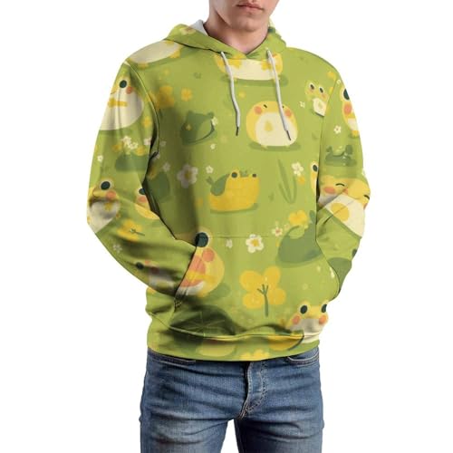 Sweat à capuche grenouille verte idée cadeau original taille S mixte