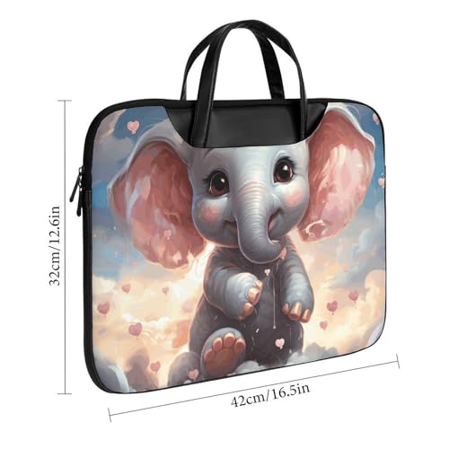 Bolsa para portátil Cute Elephant 17 pulgadas impermeable miniatura 3