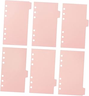 MAGICLULU 6 Folhas De Papel Deslizante Pastas De Plástico A5 Divisórias Pasta De Bolso De Plástico Protetores De Cartão De Jogo Divisórias De Bolso Fichário Páginas De Fotos Para Álbum De