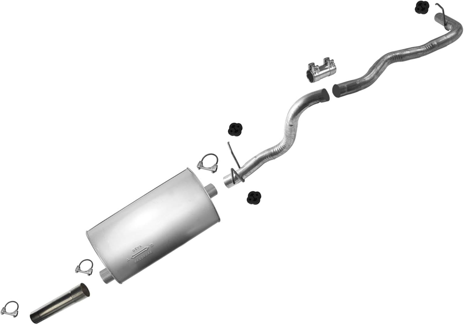 Muffler + Tail Pipe For GMC 1996-2003 S10 Sonoma Pick Up 4.3L Rear Wheel Drive