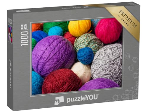 Puzzle 1000 Teile XXL „Bunte Wollknäuel“